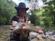 Claudia and Marble trout